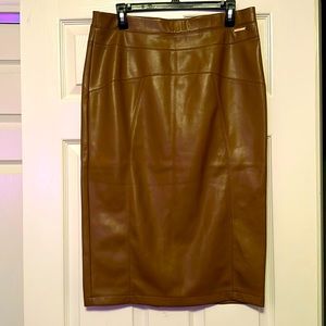 Marc Jacobs Bodycon Faux Leather Skirt